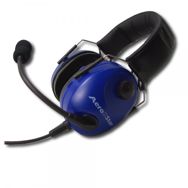 Piloten Headset AeroStar comfort blau